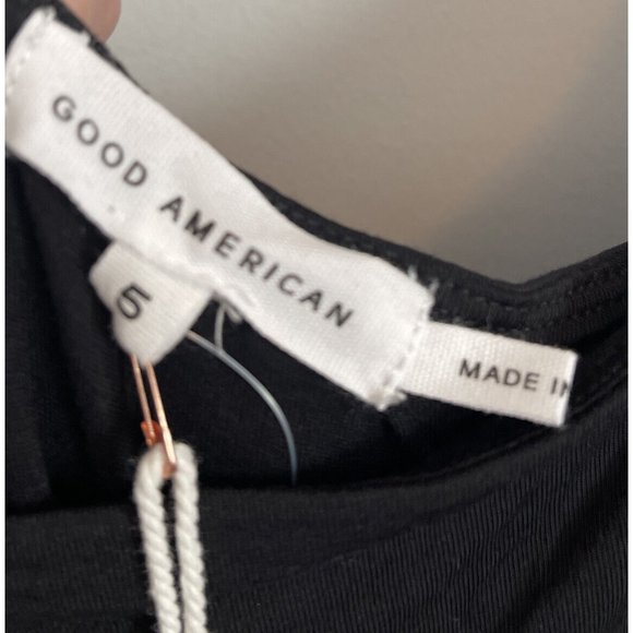 Good American Cutout Bodycon Midi Dress Black Women’s Size 5/2XL  NWT - Picture 9 of 11